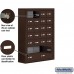 Salsbury Cell Phone Storage Locker - 7 Door High Unit (8 Inch Deep Compartments) - 20 A Doors and 4 B Doors - Bronze - Surface Mounted - Master Keyed Locks